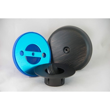 Bluevue BIG Size Overflow Gasket Kit with Flip Top Drain, Oil Rubbed Bronze BIG-3OFS-FT-ORB